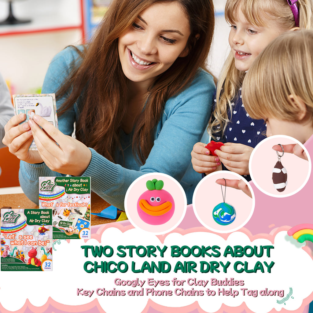 32 Colors Air Dry Clay Kit
