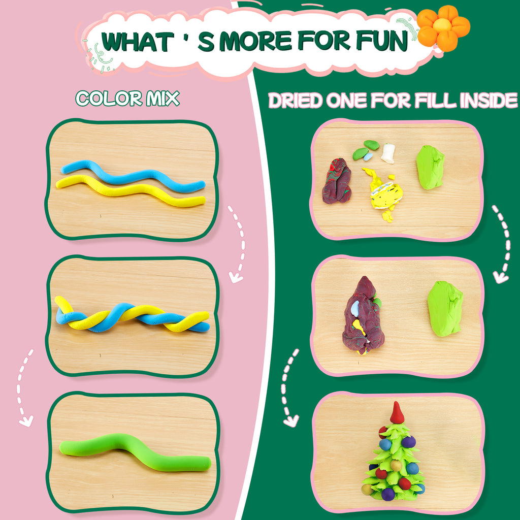 32 Colors Air Dry Clay Kit
