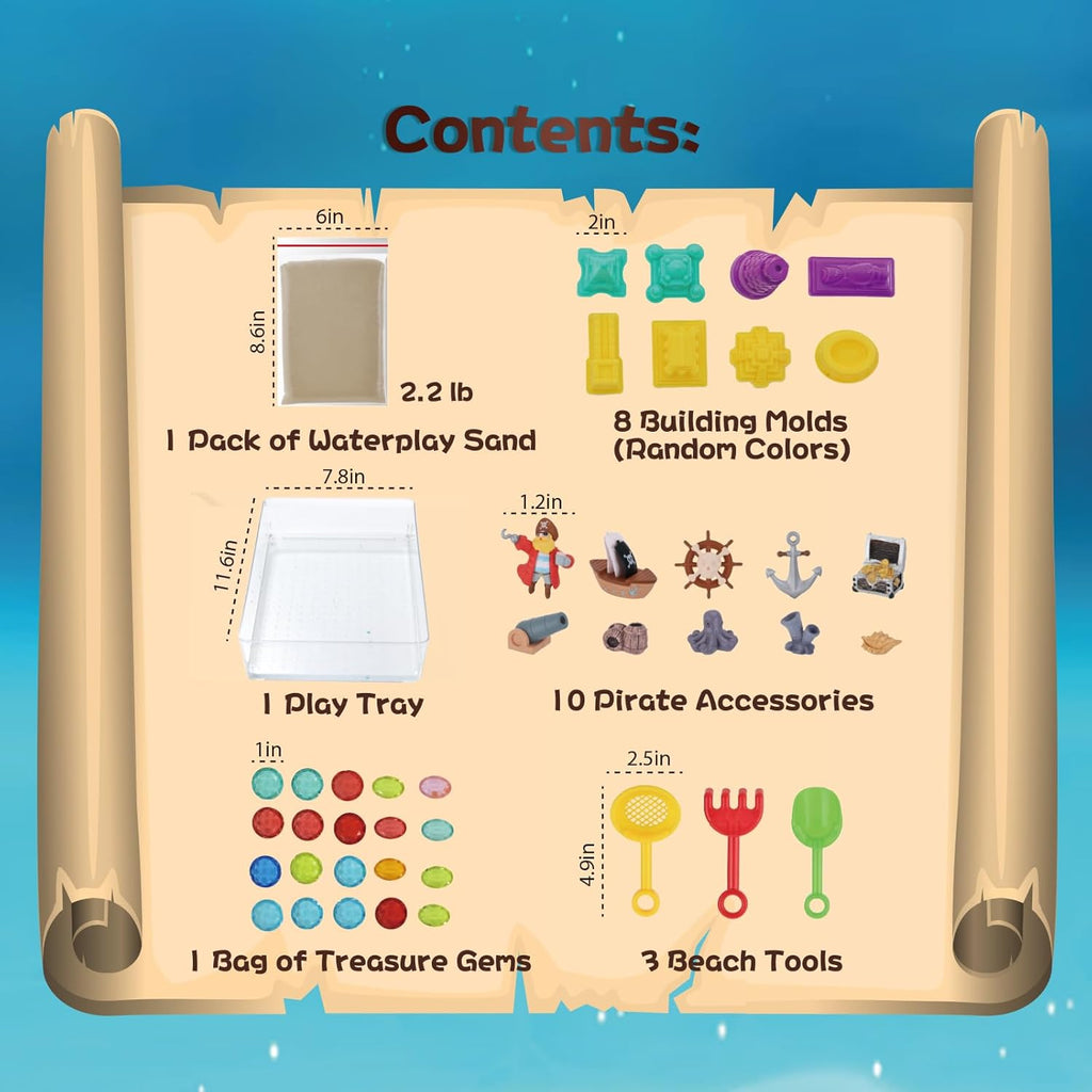 Waterplay & Sensory Sand Kit – Pirate Adventure