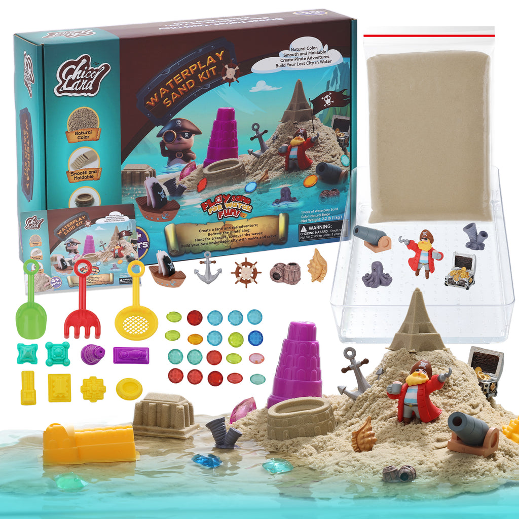 Waterplay & Sensory Sand Kit – Pirate Adventure