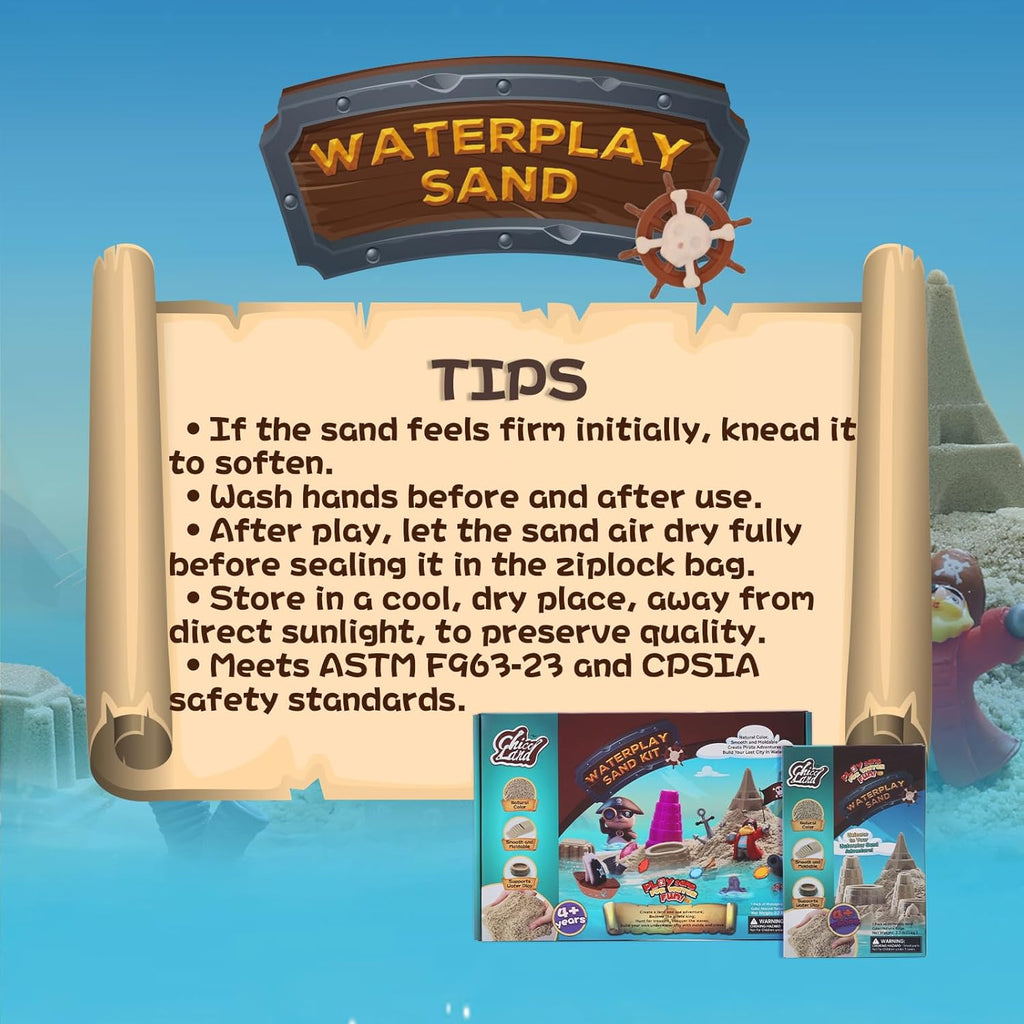 Waterplay & Sensory Sand Beige Color - 2.2lb